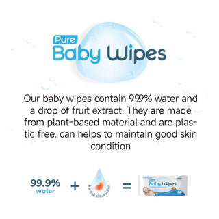 Pure baby wipes 180Pcs - Bundle