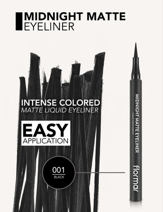 Flormar - Midnight Matte Eyeliner 01 Black