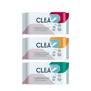Clea refreshing wet wipes 3 packs