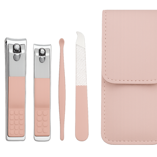 Travel size Manicure 1 Travel Care Set - Rose Color - 4pcs