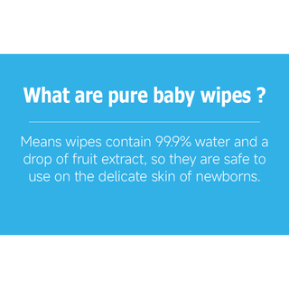 Pure baby wipes