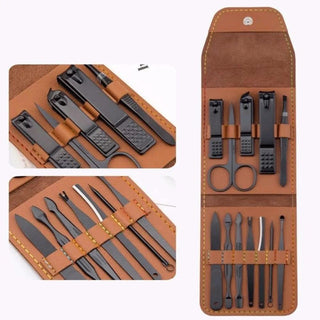 Brown Nail Clipper Set in 1 travel size bag