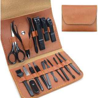 Brown Nail Clipper Set in 1 travel size bag