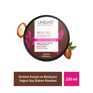 Urban Care - argan oil & keratin intensive hair care mask 230ml