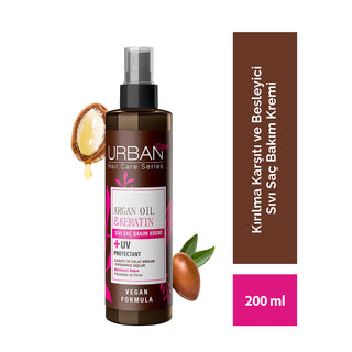 Urban Care - argan oil & keratin leave in conditioner spray (2 phase) 200ml