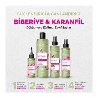 Urban Care - rosemary & clove strengthening hair care water 200ml