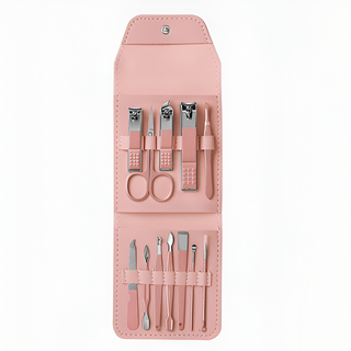 Travel size Manicure 1 Travel Care Set - Rose Color - 12pcs